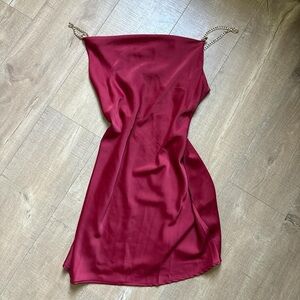 Urban Outfitters Red Dress with Chain Straps
